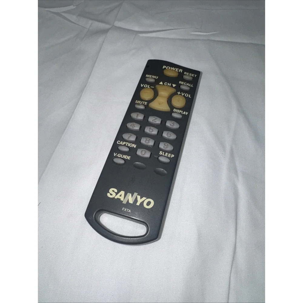 Sanyo FXTA OEM Original TV Television Replacement Remote Control‎ Tested Gray